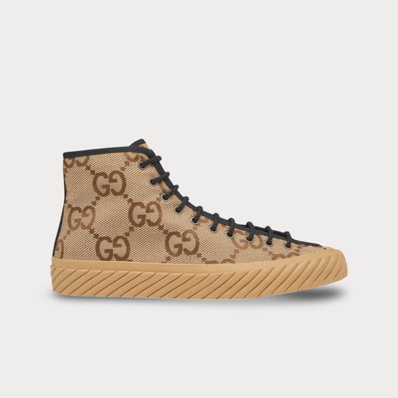 Gucci Canvas Maxi GG High Top Sneaker - Men’s 13.5 - Picture 1 of 7